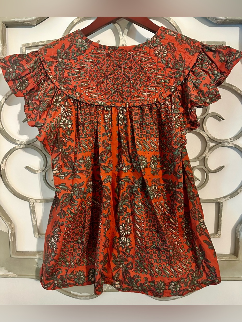 Ulla Johnson Kosta Top in Clementine Size 12 - Picture 4 of 9
